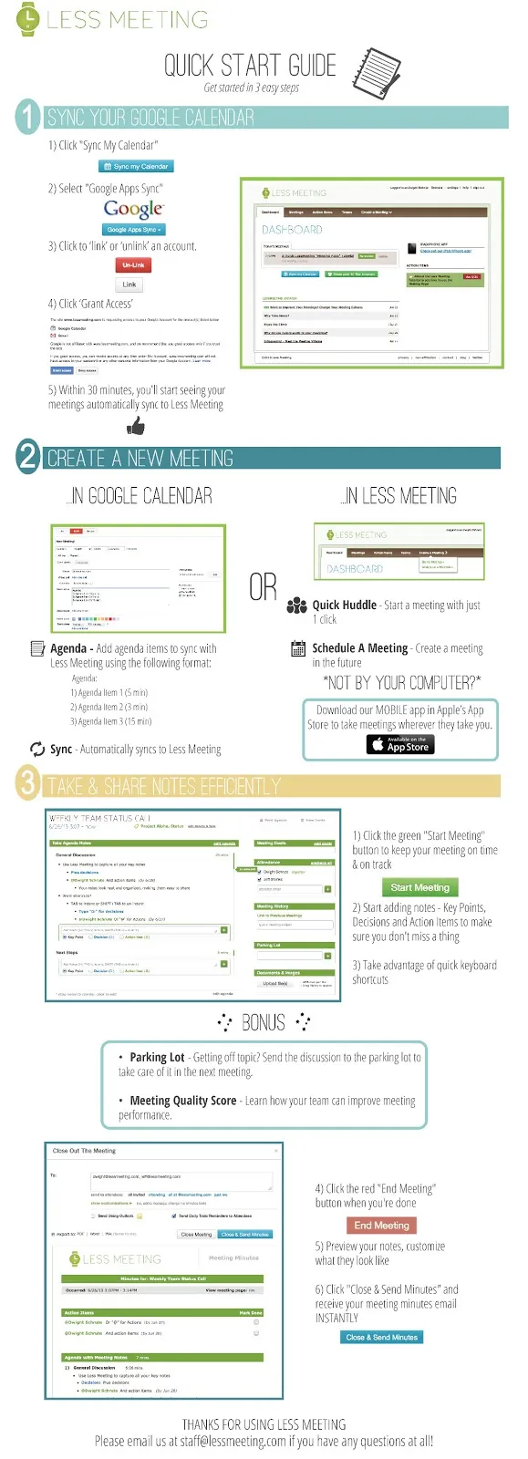 less meeting quickstart guide