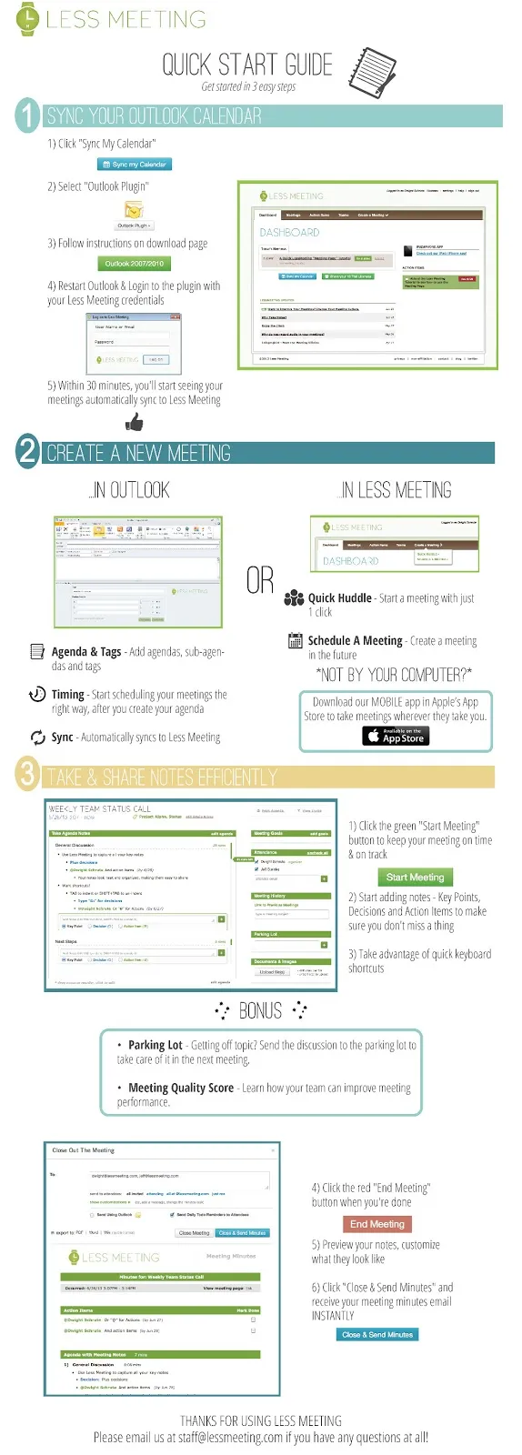 less meeting quickstart guide